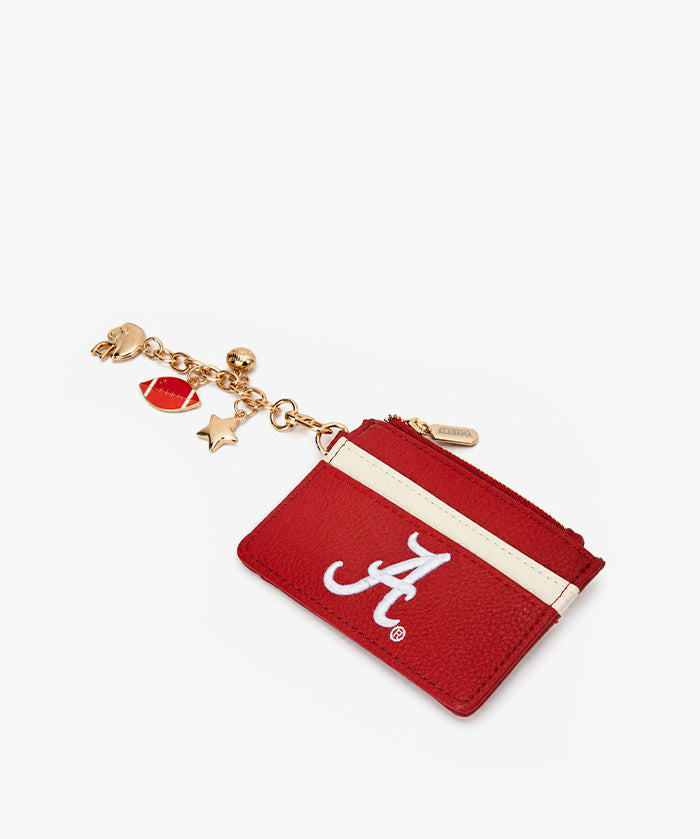 Alabama Crimson Tide Card Holder with Football Charm