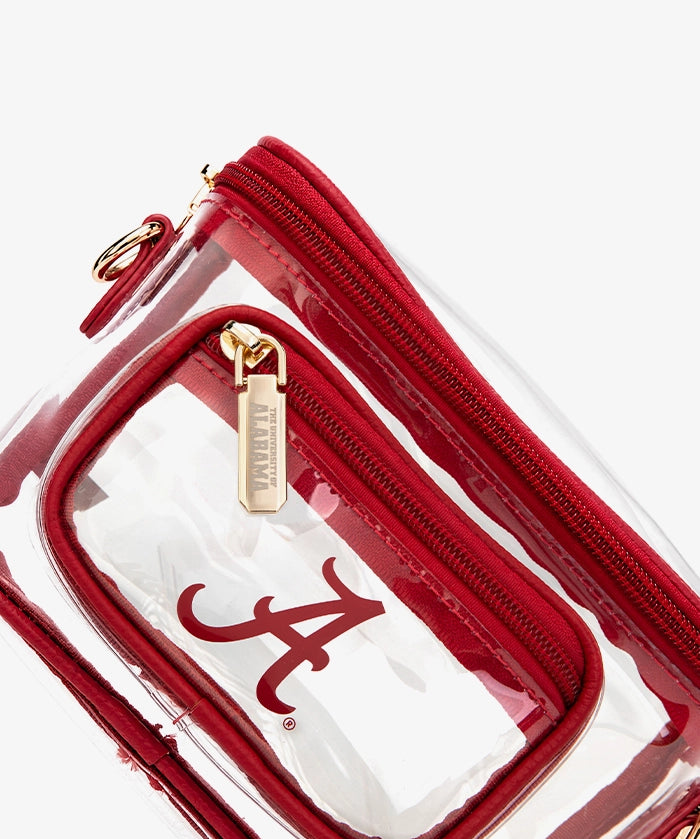 Alabama Crimson Tide Clear Crossbody Bag