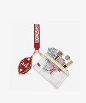 Alabama Crimson Tide Football Clear Wristlet Set