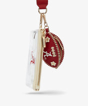 Alabama Crimson Tide Football Clear Wristlet Set