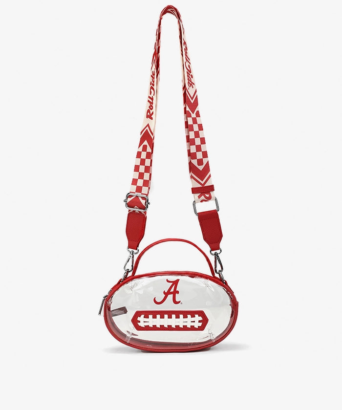 Alabama Crimson Tide Football Clear Crossbody Bag