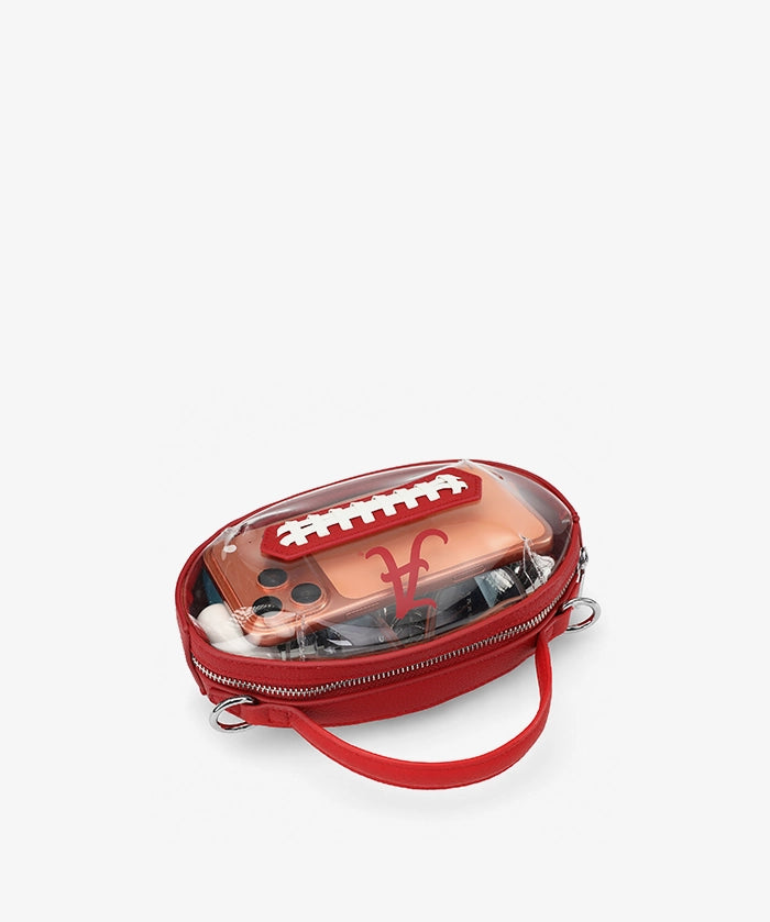 Alabama Crimson Tide Football Clear Crossbody Bag