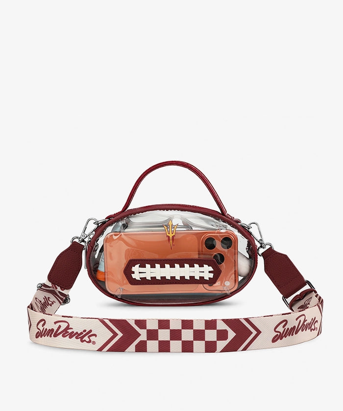 Arizona State Sun Devils Football Clear Crossbody Bag