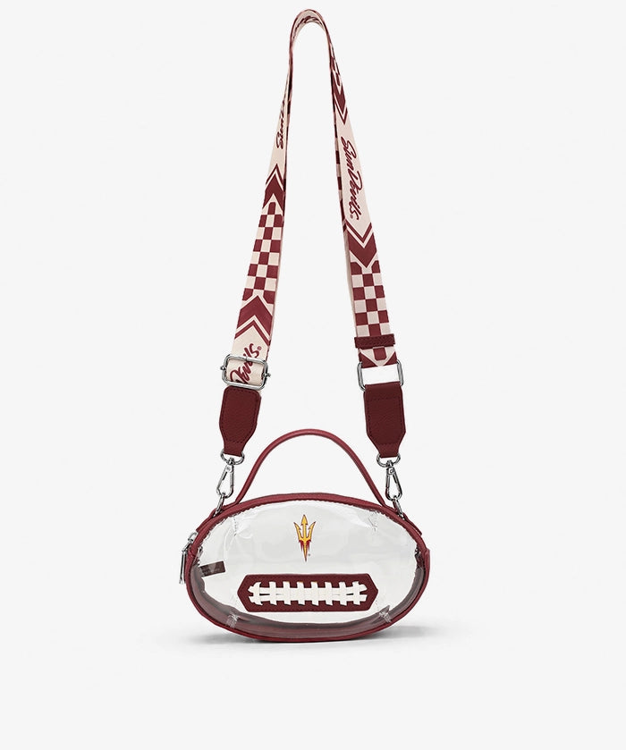Arizona State Sun Devils Football Clear Crossbody Bag