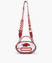 Arkansas Razorbacks Football Clear Crossbody Bag