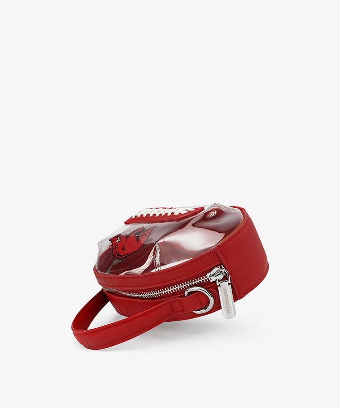 Arkansas Razorbacks Football Clear Crossbody Bag