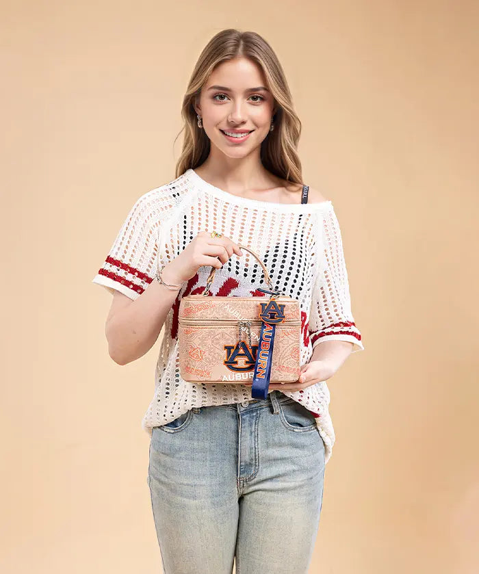 Auburn University Tigers Box Bag with Top Handle