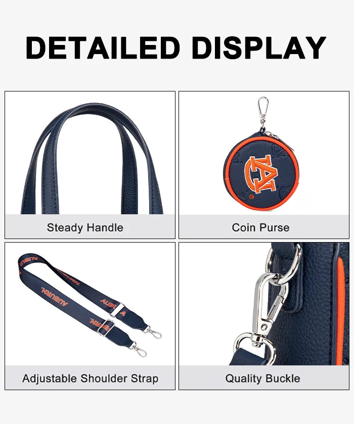 Auburn University Tigers Tote Bag with Coin Pouch