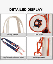 Auburn University Tigers Tote Bag with Coin Pouch