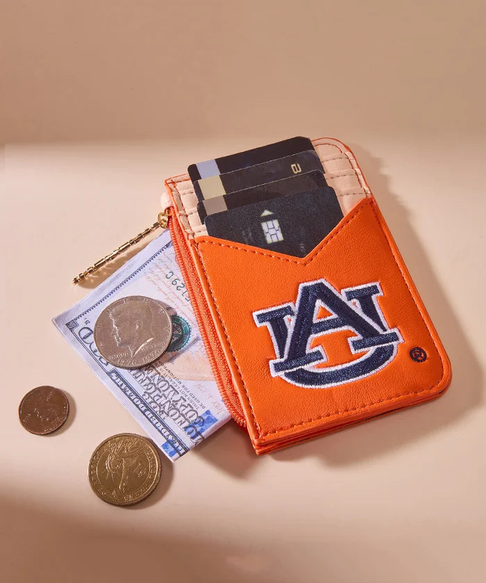 Auburn University Tigers Zip Card Case