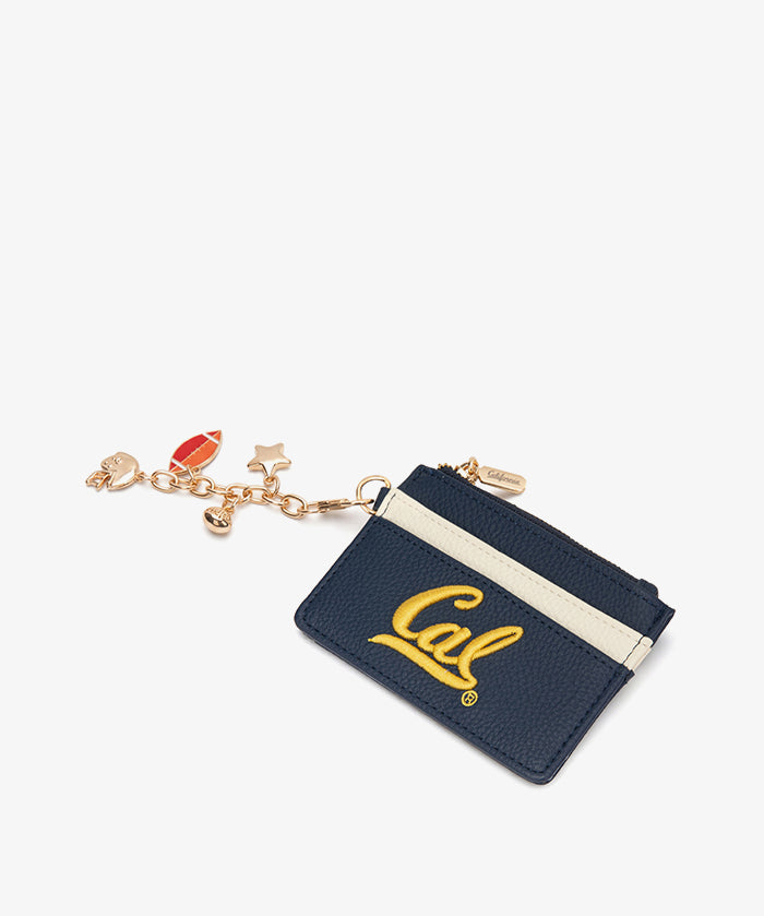 California Golden Bears Card Holder with Football Charm