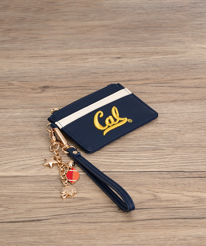 California Golden Bears Card Holder with Football Charm