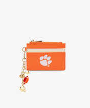 Clemson Tigers Card Holder with Football Charm