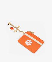 Clemson Tigers Card Holder with Football Charm