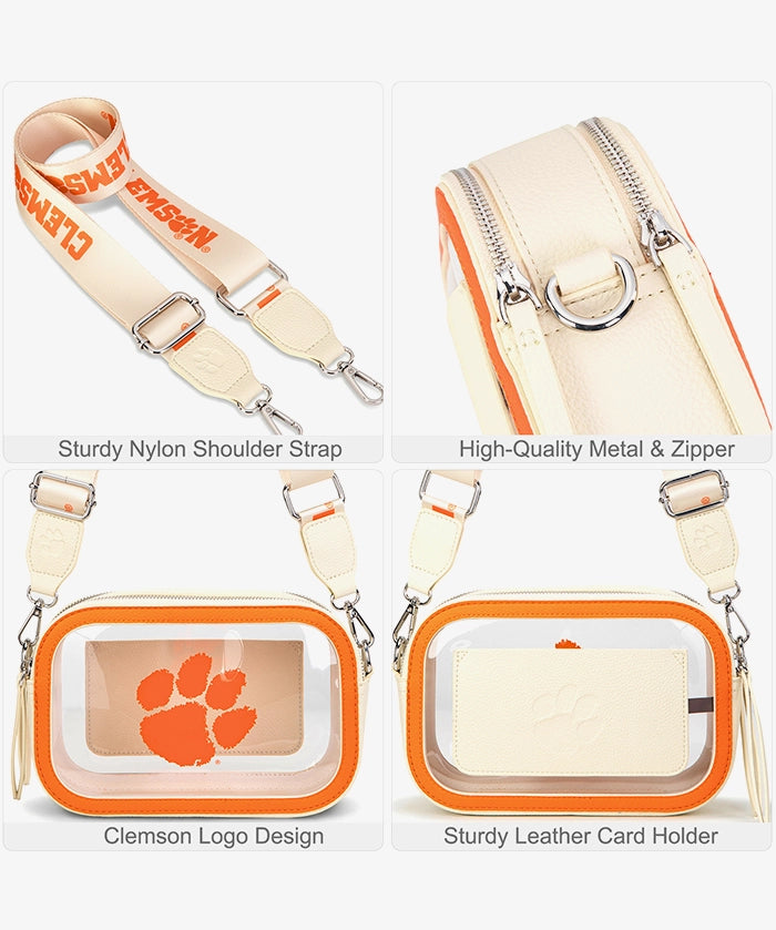 Clemson University Tigers Clear Camera Bag