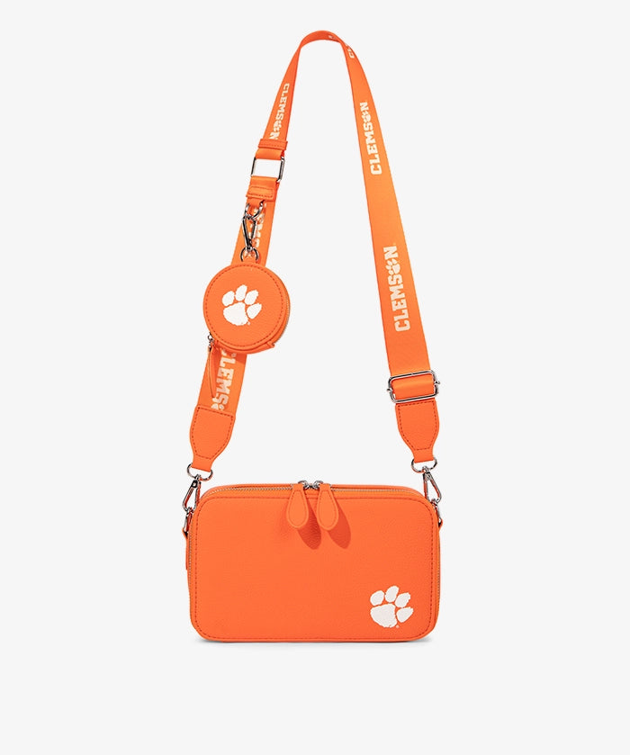 Clemson University Tigers Crossbody Bag with Coin Pouch