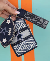 NFL Dallas Cowboys Football Wristlet Set