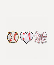 Embroidered Baseball Iron-On Patches Set