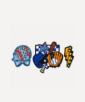 Embroidered Baseball Iron-On Patches Set