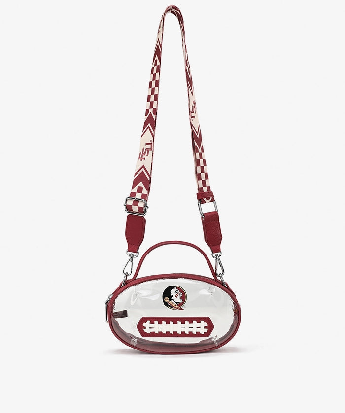 Florida State Seminoles Football Clear Crossbody Bag