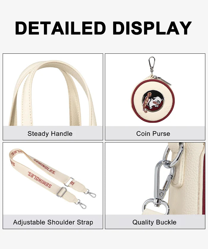 Florida State University Seminoles Tote Bag with Coin Pouch