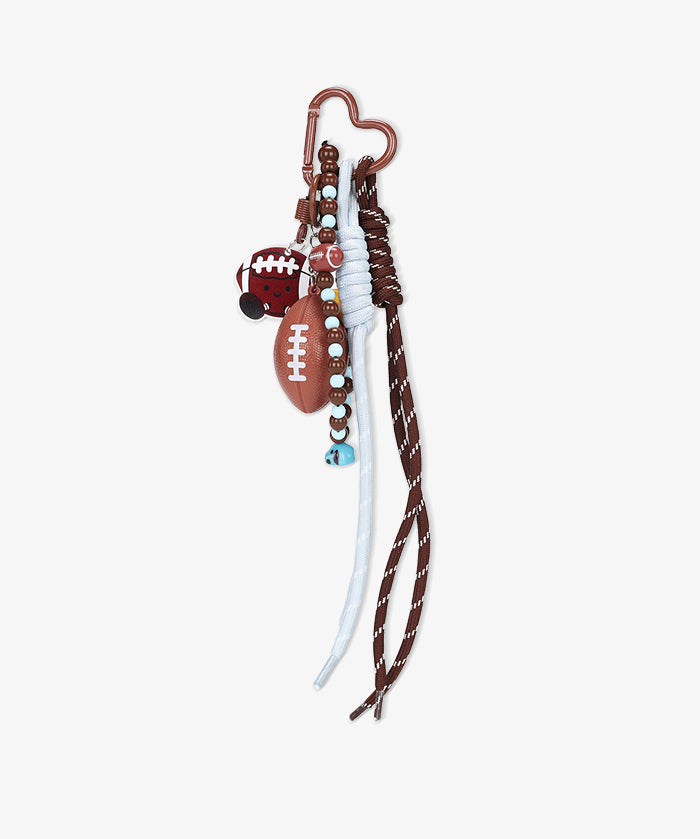 Football Rope Tassel Bag Charm