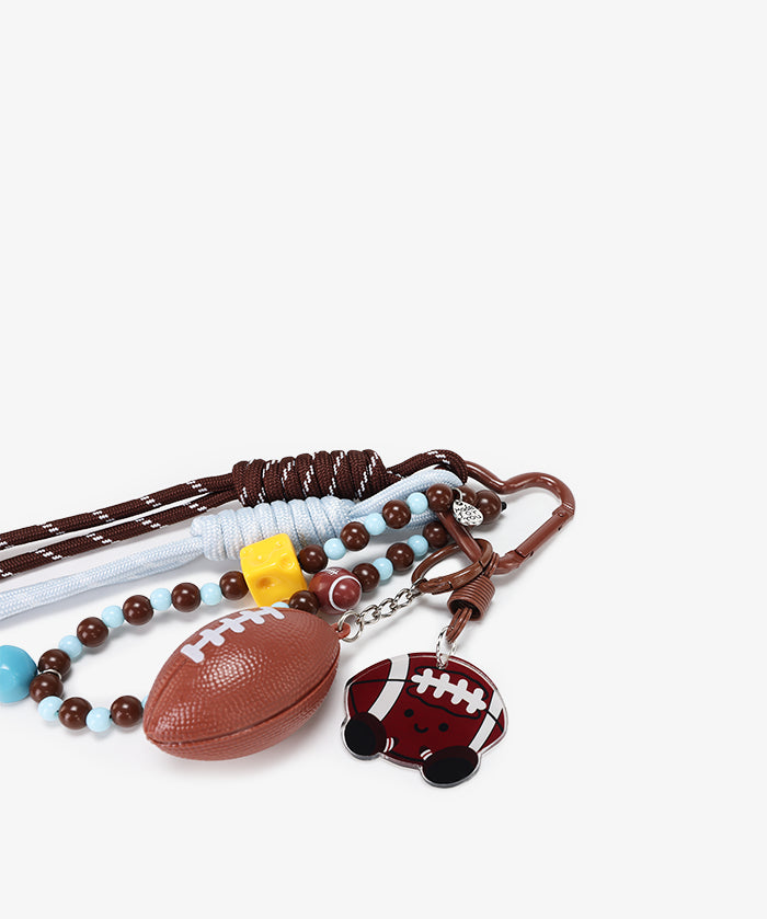 Football Rope Tassel Bag Charm