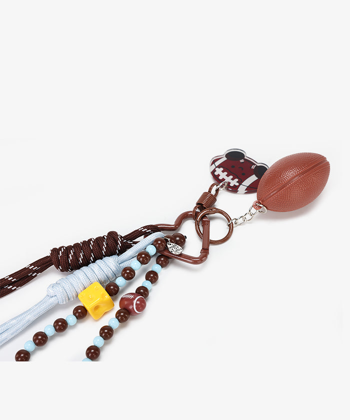 Football Rope Tassel Bag Charm