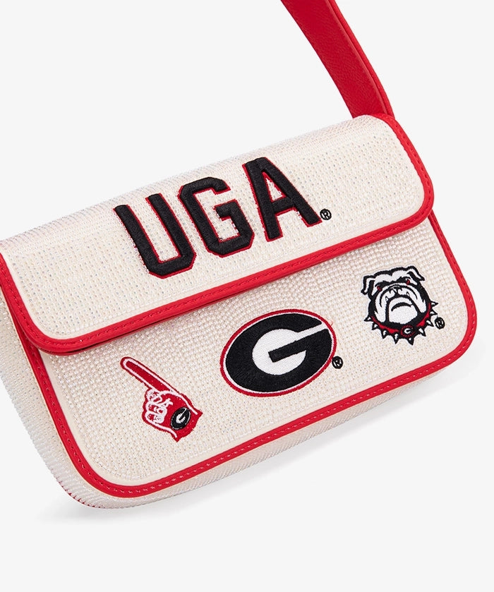 Georgia Bulldogs Beaded Bag