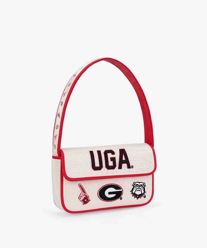 Georgia Bulldogs Beaded Bag