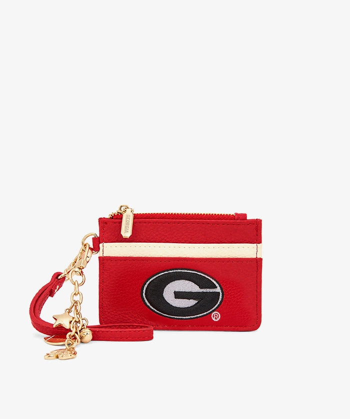 Georgia Bulldogs Card Holder with Football Charm