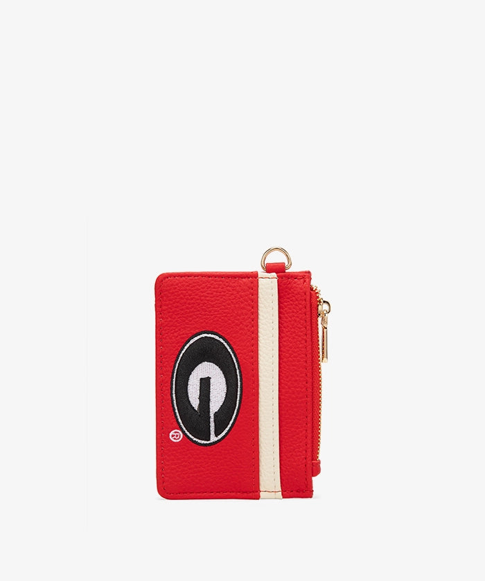 Georgia Bulldogs Card Holder with Football Charm