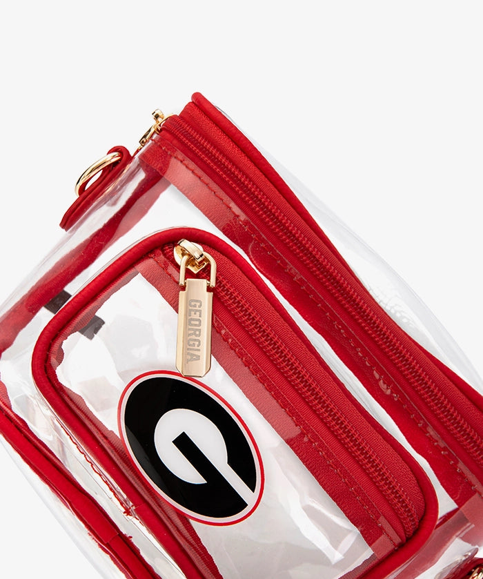 Georgia Bulldogs Clear Crossbody Bag