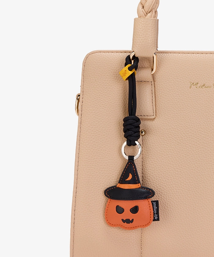 Halloween Pumpkin Ghost Keychain