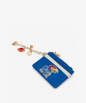 Kansas Jayhawks Card Holder with Football Charm