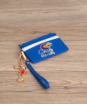 Kansas Jayhawks Card Holder with Football Charm