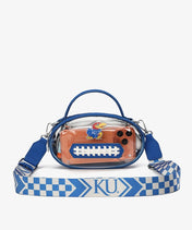 Kansas Jayhawks Football Clear Crossbody Bag