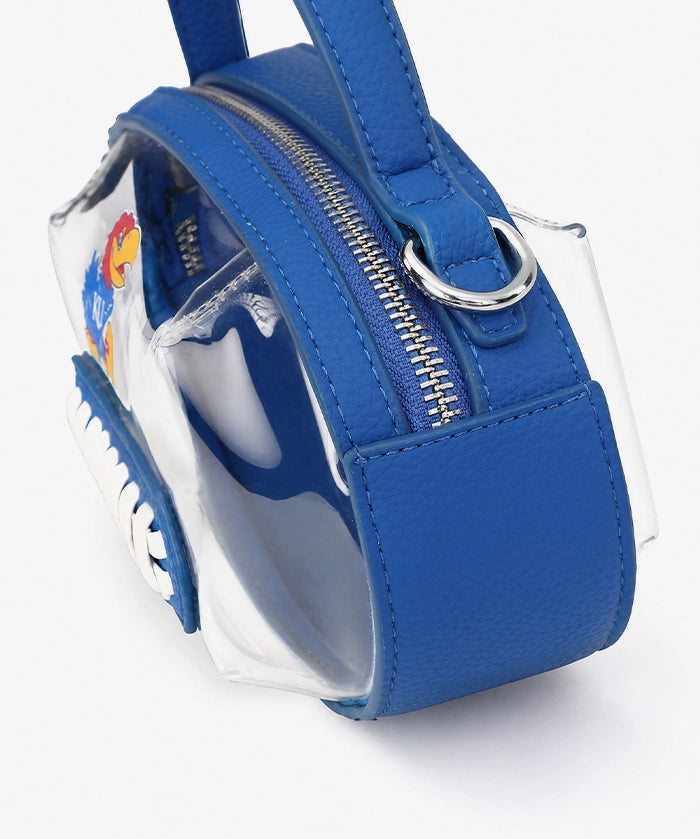 Kansas Jayhawks Football Clear Crossbody Bag