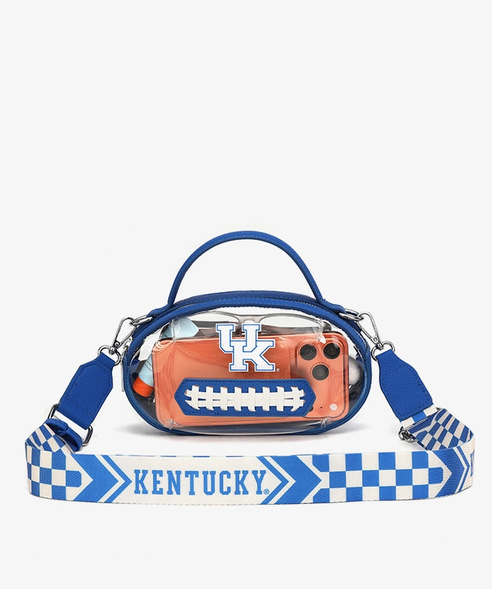 Kentucky Wildcats Football Clear Crossbody Bag