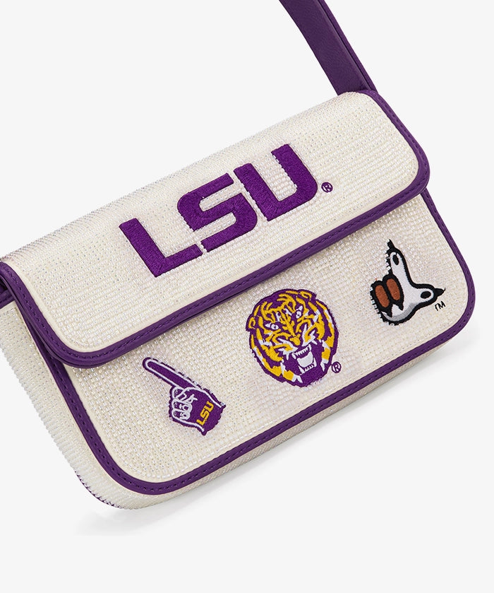 LSU Tigers Beaded Bag