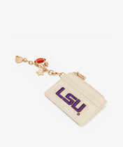 LSU Tigers Card Holder with Football Charm