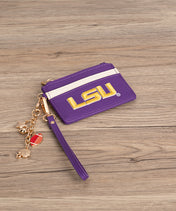 LSU Tigers Card Holder with Football Charm