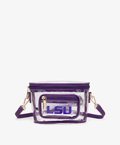 LSU Tigers Clear Crossbody Bag
