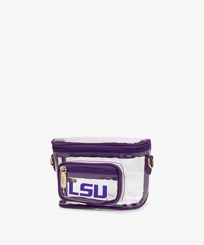 LSU Tigers Clear Crossbody Bag