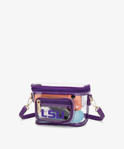 LSU Tigers Clear Crossbody Bag
