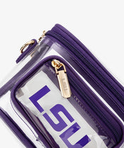 LSU Tigers Clear Crossbody Bag