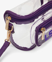 LSU Tigers Clear Crossbody Bag