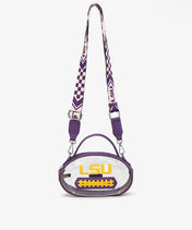 LSU Tigers Football Clear Crossbody Bag