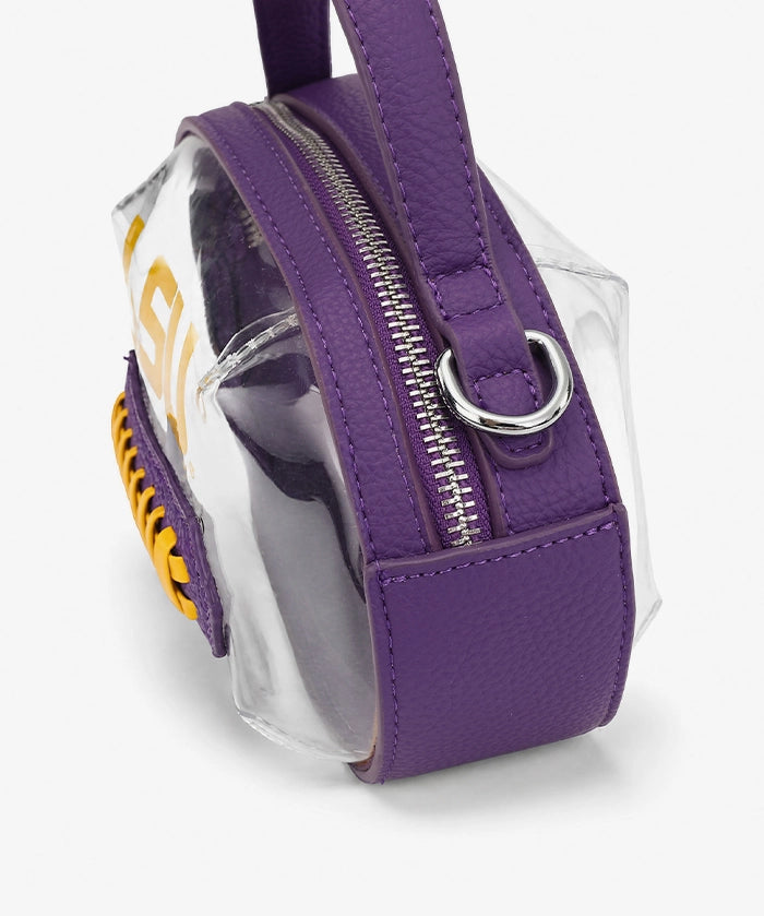 LSU Tigers Football Clear Crossbody Bag
