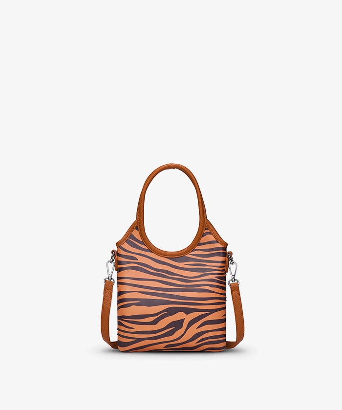 LSU Tigers Tiger Stripe Top Handle Crossbody Bag